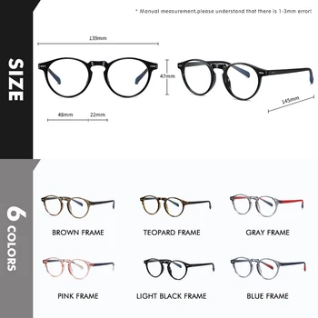 LIOUMO Okrogle Očala Za Računalnik Anti-Modra Blokiranje Očala Moški Ženske Spremenite Barvo Leče, Očala Photochromic