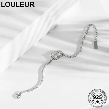 Louleur Vse-Tekmo 925 Sterling Silver Zapestnice AAAA Cirkon Nastavljiv Zapestnice Moda Za Ženske, Fine Nakit, Srebro 925