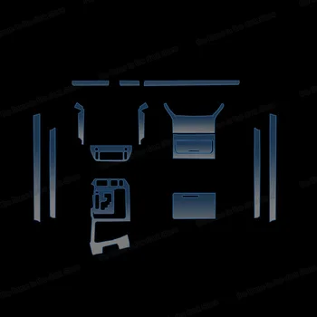 Lsrtw2017 TPU Avto Notranjosti, armaturna plošča, vrata anti-scratch Film orodje Zaščitna Nalepka Za Toyota land cruiser LC200 2016-2020