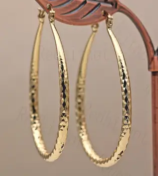Luksuzni Hoop Uhani za Ženske Zlata Barva Geometrijske oblike Uhan Trendovski Nakit za Obletnico Poroke Darilo