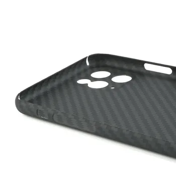 Luksuzni Ogljikovih Vlaken Primeru Telefon Za iPhone 11 pro max kritje Anti-Knock Ultra-tanek Aramid