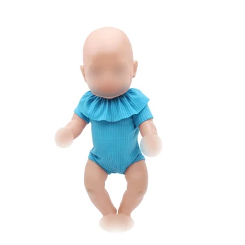 Lutka obleko enostavne eno-kos 8 barve, kopalke, jumpsuits fit 43 cm lutke otroka in 18 inch Dekle, lutke, dodatki f227