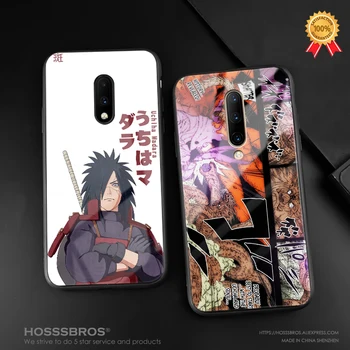 Madara Uchiha anime Naruto TPU mehki silikonski kaljeno steklo telefon primeru zajema lupini Za OnePlus 6 6T 7 Pro 7T