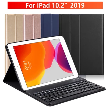 Magnetni Tipkovnice, Ohišje za iPad 10.2 2019 za Apple iPad 7 7. Generacije Protectiver Tablet Kritje funda capa