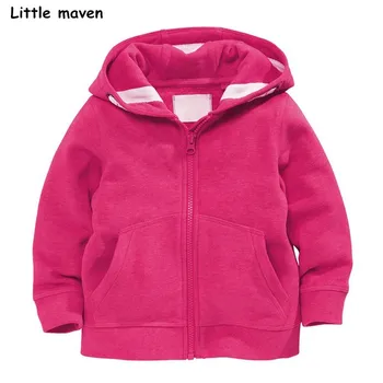 Malo maven 2018 jeseni, pozimi dekleta blagovne znamke oblačil otroci Hoodies & Sweatshirts dekleta roza runo V0108