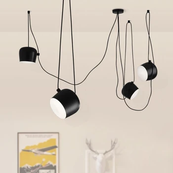 Mansarda Nordijska modela obesek luči napeljave sodobni led jedilnici doma dekor industrijske visi svetilka