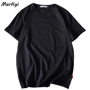 MarKyi 2020 poletje moda bombaža, kratek rokav t-shirt homme plus velikost 5xl o-vratu solid majica s kratkimi rokavi moški vrhovi tees