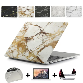 Marmor Teksturo Laptop Primeru Za MacBook 11Air 13Pro Retina za Apple Novi macbook Pro z Dotikom Vrstice 13 15 marmorja zaščitni lupini