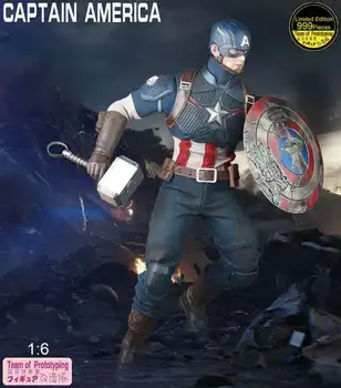 Marvel Captain America 1:6 Limited Edition 999 KOS, ki se Oblikuje Akcijski Sklepov Premično Slika Igrače