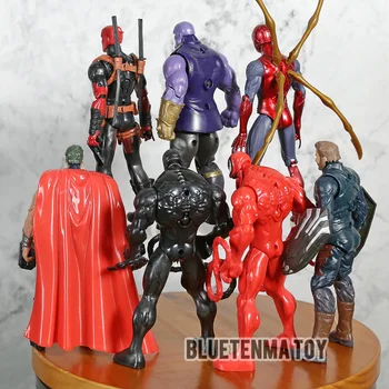 Marvel Deadpool Thanos Thor Kapetan Strup Pokol Železa Pajek Ameriki Figuric Za Otroke, Igrače, Darila