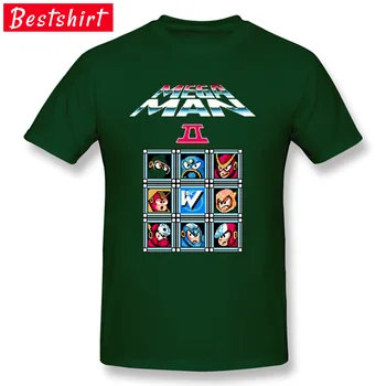 Mega Človek II Classic Top majice Elektronske Igre Čistega Bombaža Poletje Jesen T Shirt vrhunska Oblačila Majice Super Tees Mladih