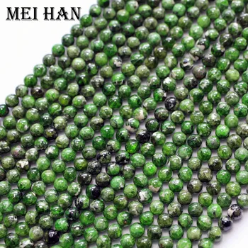 Meihan Brezplačna dostava (1 sklope/set) 5.5-6mm naravnih Diopside nemoteno krog čar gemstone za nakit, izdelava načrta