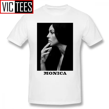 Mens Monica Bellucci T Srajce Monica Bellucci T-Shirt XXX Graphic Tee Shirt Super 100 Odstotkov Bombaž Tshirt Moški