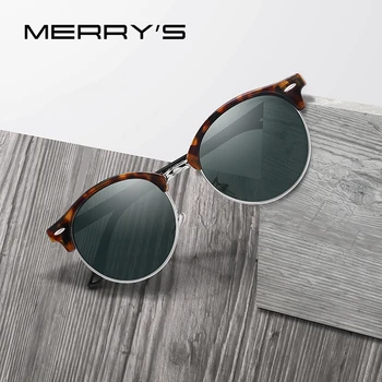 MERRYS Moških, Classic, Retro Zakovice Polarizirana sončna Očala Unisex Očala Moda Moška Očala UV400 Zaščito S8054N