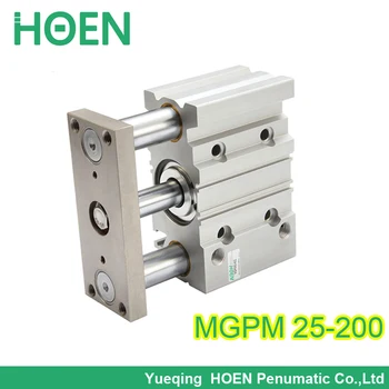 MGPM25-200 premerom 25 mm hoda 200mm tri gredi ne vrtijo zraka cilinder s guide palico mgpm25*200z