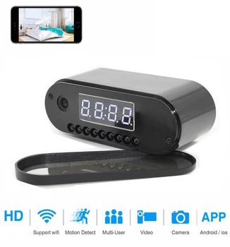 Mikro Ura Kamero HD Mini IP WiFi Home Security Kamere Night Vision Alarm Varuška Nadzor Kamere, Zaznavanje Gibanja