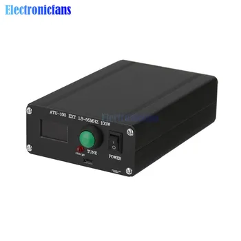 Mini 0.96 Palčni ATU100 Avtomatski Antenski Tuner 100W 1.8-50 MHz ATU-100 OLED Zaslon N7DDC 7x7 Firmware, ki je Programirana z Lupino