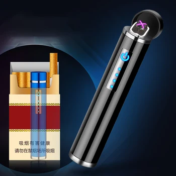 Mini Dvojni Lok Plazme Lažji Valj USB Električni Cigaretni Vžigalniki za ponovno Polnjenje Windproof Kajenje Pribor encendedor