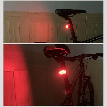 Mini Kolesarske Luči Varnost Opozorilo Kolesarjenje Zadnja Svetilka za Kolo Luč vodoodporna Led USB Obdavčljivi Gorsko Kolo Rep-lučka