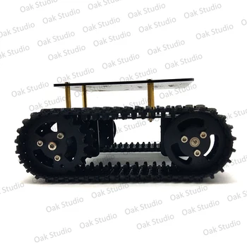 Mini T10 Smart Tank Avtomobila, Podvozje Sledi Caterpillar Gosenicah Robot Platforma za DIY Arduino