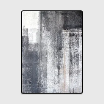 Minimalističen sodobno abstraktno Kitajski črnilo slikarstvo preprogo, temno siva, Spalnica, kuhinja, vrata mat Dnevna soba plišastih non-slip preprogo
