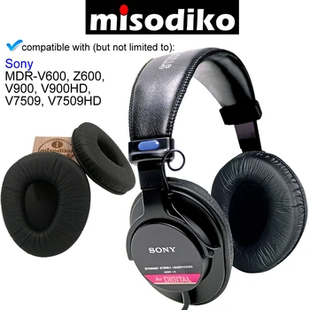 Misodiko Zamenjava Uho Blazine Blazine, Kit za Sony MDR V600 Z600 V900 V900HD V7509 V7509HD, Slušalke Popravilo Delov Earpads