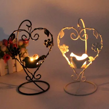 Moda Geometrijske Železni Svečnik Steno svijećnjak Ornament Rov Ujemanje Tealight Jekla Minimalističen poroka Doma dekor Darilo