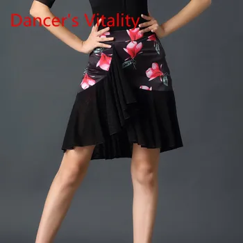 Moda Latinski Ples Krilo Nova Ženska Odraslih Nacionalni Standard, Ki Lotus Listov Ples Krilo Konkurence/Zmogljivost Oblačila