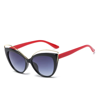 Moda Mačka Oči, sončna Očala Ženske blagovne Znamke Oblikovalec Kovin Očala Ogledalo Classic Vintage Oculos De Sol Feminino UV400