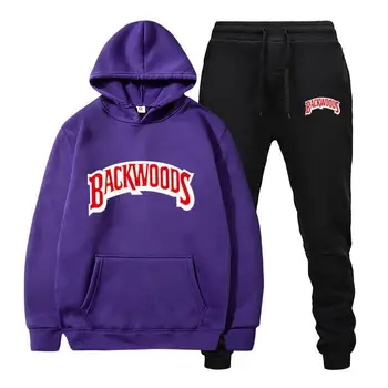 Modne blagovne znamke Backwoods športni pulover s kapuco za moške bo ustrezala hooded runo debel toplo šport hooded čeveljčki moški šport