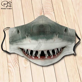 Morski pes morski pes, mačka 3D tiskanih maske za noč Čarovnic stranke maske Unisex Odraslih otrok velikost Zabavno vlogo, igra maske smešne maske