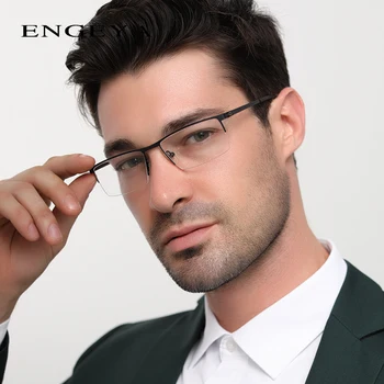 Moški Zlitine Okvir Očal Jasen Način Kratkovidnost Optični Računalnik Pregleden Očala Očala Moški 6 Barve Visoke Kakovosti #8047