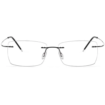 Moški Ženske Očala Okvirji Rimless Optična Očala blagovne Znamke Oblikovalec Recept Titanovih Zlitin Lahkih Poslovnih Poceni Očala