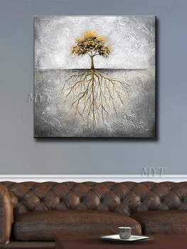 MYT Nov Prihod Drevo Handpainted Oljna slika Na Platnu 1 Plošča Slike Za dnevno Sobo, Veliko Steno Umetnost brez okvirja