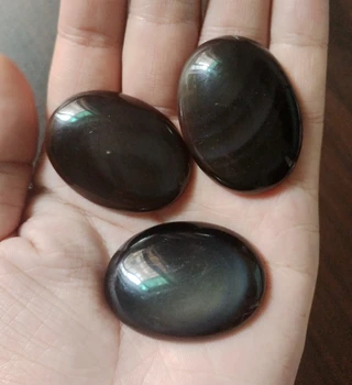 Naravni AA kvaliteta Ledu, Mavrični Obsidian 40x30mm Ovalne Chrysoprase,Obsidian Gem kamen Obesek Noge Chrysoprase 1 kos
