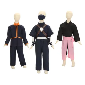 Naruto Cosplay Kostum Otroci Fantje Hatake Kakashi Uchiha Obito Enotno Dekleta Nohara Rin Otroci Obleko, Obleka za Halloween