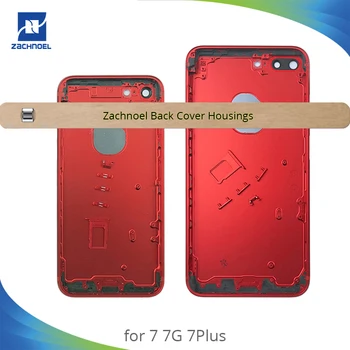 Nazaj Ohišje za IPhone 7 7G 7Plus Plus Sredini Okvirja Ploščo Šasije Nazaj pokrov Zadnje platnice Telo Rdeča Jet Mat Črno Zlato