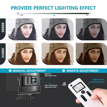 Neewer 3 Paketi Dodatne 2.4 G 660 LED Video Luč Fotografija Razsvetljave, Komplet, Zatemniti LED Plošča za Portret Izdelka Fotografija