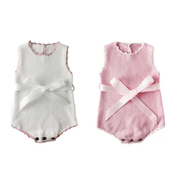 Newborn Baby Girl Obleke Pomlad Lok Pletene Otroška Oblačila Baby Romper Za Dekle Bombaža, Za Malčke Baby Dekleta Jumpsuit Romper