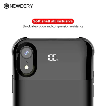 Newdery QI Brezžično baterije ohišje za iphone 11 11pro max z digitalnim prikazom Brezžični moči banke za iphone x/xs xr xs max