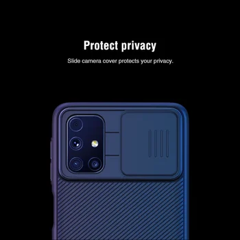 NILLKIN Ohišje za Samsung Galaxy M31S Hrbtni pokrovček,Fotoaparat Zaščito Stran Zaščito Pokrov Objektiva Varstvo Nazaj coverfor Samsung M31S
