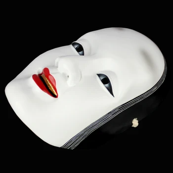 Noh Masko Japonski Nogaku Wakaonna Plesnih Predstavah Stranke Halloween Carnival Dekoracijo Zbirka Poln Obraz Bela