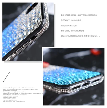 Nosorogovo Akril Primeru za iPhone 11 Pro X Xs MAX XR Diamantni Kristal Flash Primeru Telefon za iPhone 6 6s 7 8 plus zadnji Pokrovček