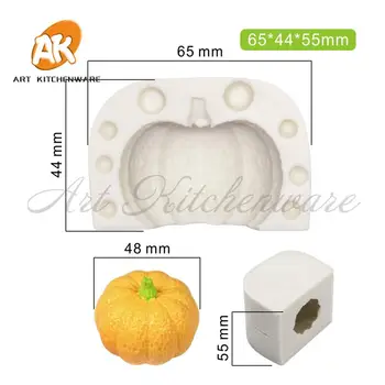 Nov Big Velikost Pumpkin Dekoraterstvo Plesni Hrana Razred Silikonsko Plesni Fondat Torto Orodje Čokolada Kalup Za Peko Orodje