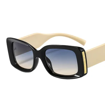 Nov Kvadratek Vintage sončna Očala Oblikovalec Ženske Pravokotnik Modna sončna Očala Črni Odtenki UV400 Moških Luksuzne blagovne Znamke Moški Ženski