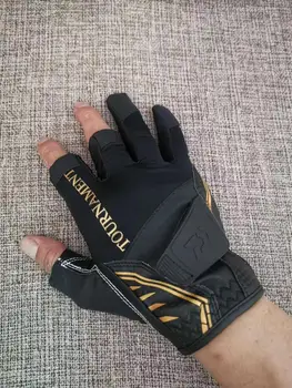 Nov poletni moški ribolov rokavice daiwa geniune usnje tanke rokavice hitro suho, odporne na Obrabo in trpežne rokavice M, L, XL