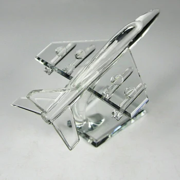 Nov vzorec Kristalno Borec Model Miniature Stekla Letalo Letalo Obrti Darilo Pisarni Ali Doma Dekoracijo