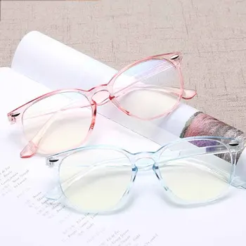 Nova Anti Modra Svetloba Mačka Oči Optika Očal Okvir Moda Za Ženske Barva Pregleden Očala Okvirji Za Očala Za Kratkovidnost