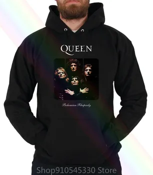 Nova Kraljica Bohemian Rhapsody Band Hoodie Sweatshirts Polni Velikosti Black Ženske Moški
