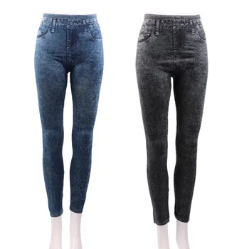 Nova Moda Push Up Ženske Dokolenke Slim Jeggings Ena Velikost Stretch Elastična Svinčnik Dokolenice Jeans Denim Visoko Pasu Dokolenke